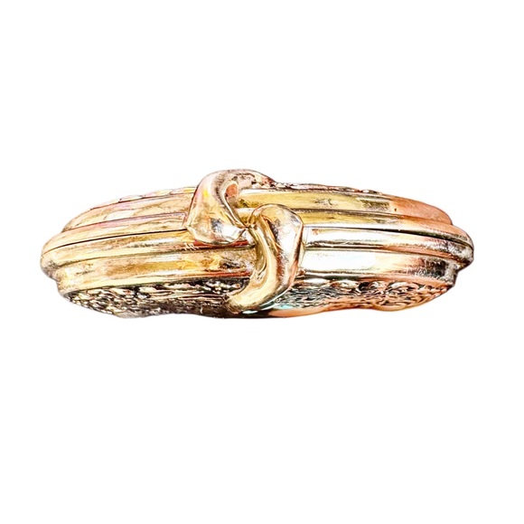 Vintage Silver Double Pocket Mirror - Inscriped HLP - Picture 3 of 11